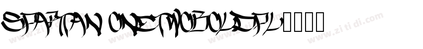 Spartan OneTwoBoldPL字体转换